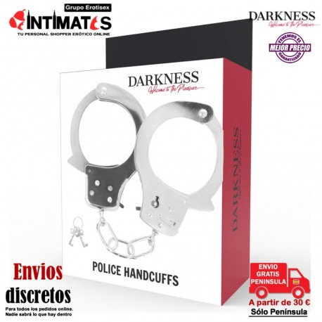 Metal Pleasure Handcufss · Esposas de metal · Darkness, que puedes adquirir en intimates.es "Tu Personal Shopper Erótico"