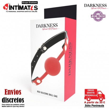 Ball Gag Red · Mordaza con bola · Darkness, que puedes adquirir en intimates.es "Tu Personal Shopper Erótico"