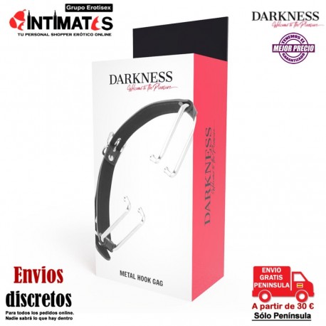 Hook Black Gag · Mordaza con gancho · Darkness, que puedes adquirir en intimates.es "Tu Personal Shopper Erótico"