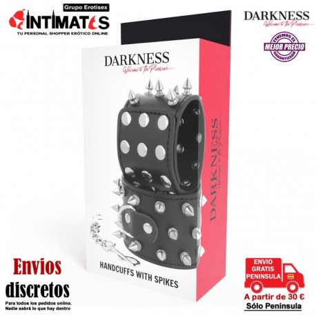 HandCuffs With Spikes · Esposas con pinchos de metal · Darkness, que puedes adquirir en intimates.es "Tu Personal Shopper Erótico"