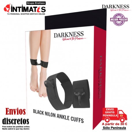 Black Ankle Cufss · Esposas de nylon para tobillos · Darkness, que puedes adquirir en intimates.es "Tu Personal Shopper Erótico"