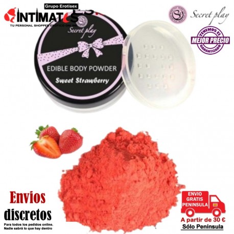 Edible Body Powder · Polvo comestible · Secret Play, que puedes adquirir en intimates.es "Tu Personal Shopper Erótico"