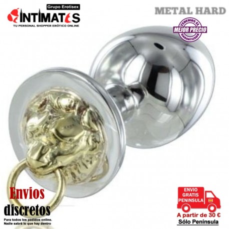 Tiger · Plug anal de metal con tigre tallado en la base · Metal Hard, que puedes adquirir en intimates.es "Tu Personal Shopper Erótico"