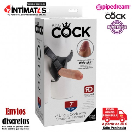 Arnés con dildo y glande retráctil · King Cock, que puedes adquirir en intimates.es "Tu Personal Shopper Erótico"