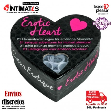 Erotic Hert Mini · Juego de preguntas · Tease&Please, que puedes adquirir en intimates.es "Tu Personal Shopper Erótico"