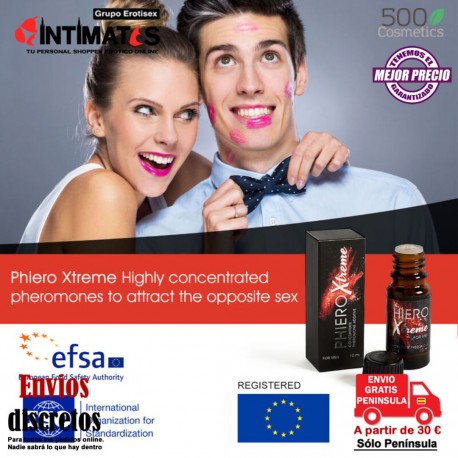 Phiero Xtreme ♂ · Concentrado de feromonas · 500Cosmetics, que puedes adquirir en intimates.es "Tu Personal Shopper Erótico"