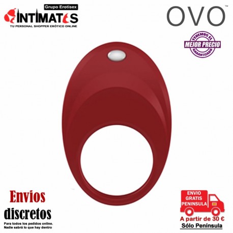 B7 · Anillo vibrador rojo · Ovo, que puedes adquirir en intimates.es "Tu Personal Shopper Erótico"