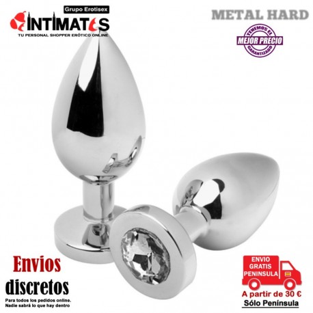 Diamond Clear · Plug anal de acero con cristal en la base 76mm · Metal Hard, que puedes adquirir en intimates.es "Tu Personal Shopper Erótico"