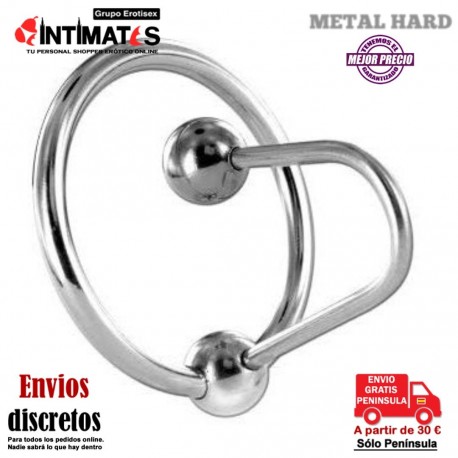 Anillo de glande con dilatador de uretra · Metal Hard, que puedes adquirir en intimates.es "Tu Personal Shopper Erótico"
