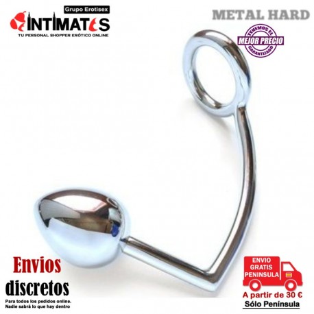 Anillo con bola anal 40mm · Metal Hard, que puedes adquirir en intimates.es "Tu Personal Shopper Erótico"