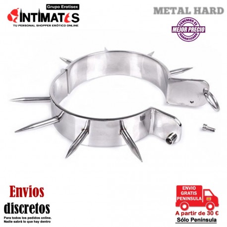 Slave Collars · Collar BDSM de acero con puntas · Metal Hard, que puedes adquirir en intimates.es "Tu Personal Shopper Erótico"