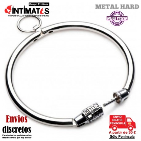Collar de esclavo con argolla y candado · Metal Hard, que puedes adquirir en intimates.es "Tu Personal Shopper Erótico"