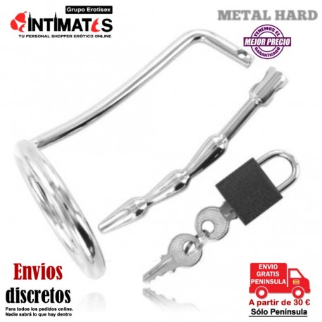 Anillo de glande con dilatador uretral 45mm · Metal Hard, que puedes adquirir en intimates.es "Tu Personal Shopper Erótico"