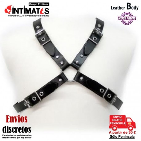 Buckle · Arnés de cuero · Leather Body, que puedes adquirir en intimates.es "Tu Personal Shopper Erótico"