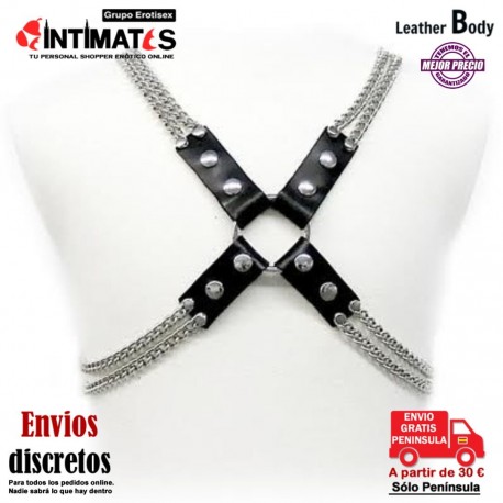 Chain · Arnés de cuero · Leather Body, que puedes adquirir en intimates.es "Tu Personal Shopper Erótico"