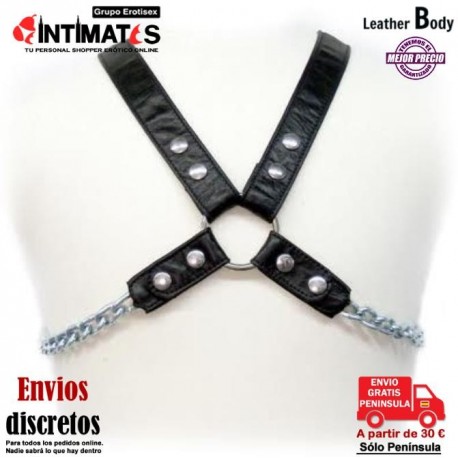 Chain II· Arnés de cuero · Leather Body, que puedes adquirir en intimates.es "Tu Personal Shopper Erótico"