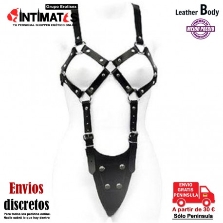 Gladiatrix · Arnés de cuero · Leather Body, que puedes adquirir en intimates.es "Tu Personal Shopper Erótico"