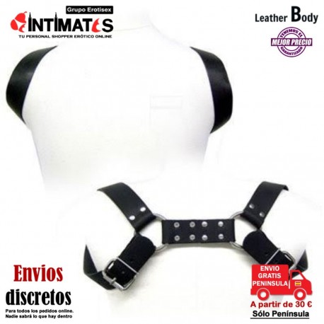 Holster · Arnés enlazado a los hombros · Leather Body, que puedes adquirir en intimates.es "Tu Personal Shopper Erótico"