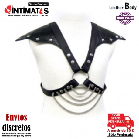 Prisco · Arnés con alas y cadenas · Leather Body, que puedes adquirir en intimates.es "Tu Personal Shopper Erótico"