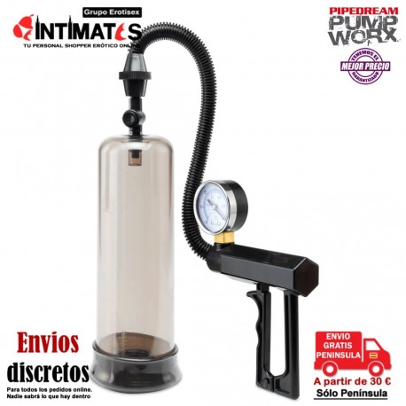Bomba de erección con empuñadura de pistola · Pump Worx, que puedes adquirir en intimates.es "Tu Personal Shopper Erótico"