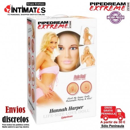 Hannah Harper · Muñeca inflable de tamaño natural · Pipedream, que puedes adquirir en intimates.es "Tu Personal Shopper Erótico"
