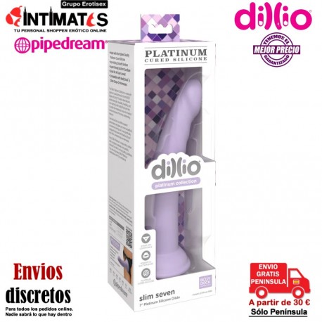 Slim Seven · Consolador de 177mm con ventosa · Dillio, que puedes adquirir en intimates.es "Tu Personal Shopper Erótico"