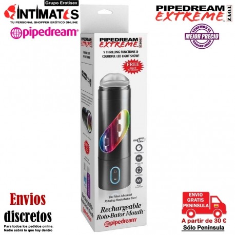 Roto-Bator · Masturbador boca recargable · Pipedream Extreme, que puedes adquirir en intimates.es "Tu Personal Shopper Erótico"
