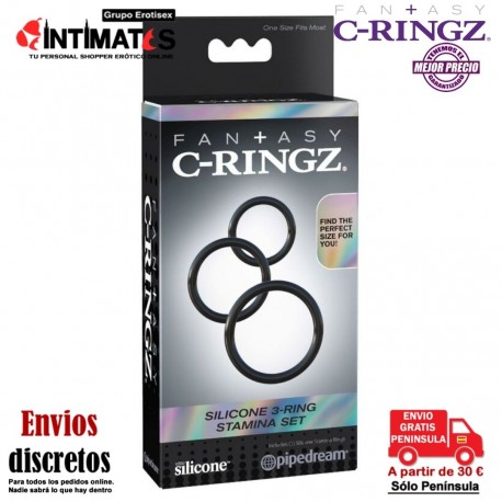 Stamina Set · Silicone 3 Rings Fantasy C-Ringz, que puedes adquirir en intimates.es "Tu Personal Shopper Erótico"