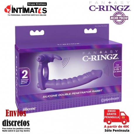 Silicone Double Penetrator Rabbit · Anillo Doble Penetración · Fantasy C-Ringz, que puedes adquirir en intimates.es "Tu Personal Shopper Erótico"