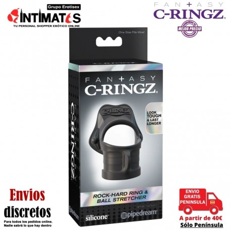 Rock Hard Ring & Ball-Stretcher · Anillo pene y testículos · Fantasy C-Ringz, que puedes adquirir en intimates.es "Tu Personal Shopper Erótico"