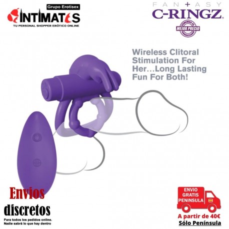 Remote Control Rabbit Ring · Anillo conejito con control remoto · Fantasy C-Ringz, que puedes adquirir en intimates.es "Tu Personal Shopper Erótico"