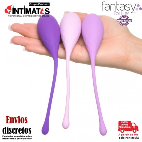Kegel Train-Her Set · Entrenador Kegel · Fantasy For Her, que puedes adquirir en intimates.es "Tu Personal Shopper Erótico"