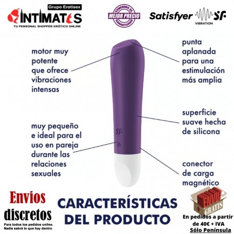 Ultra Power Bullet 2 · Mini-vibrador de clítoris · Satisfyer, que puedes adquirir en intimates.es "Tu Personal Shopper Erótico"