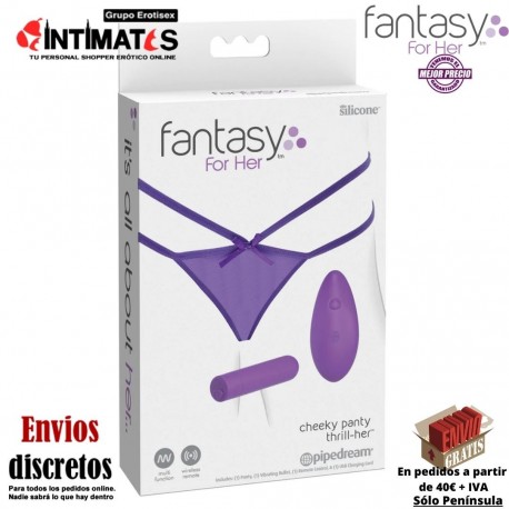 Petite Panty Thrill-Her · Tanga con bala vibradora · Fantasy For Her, que puedes adquirir en intimates.es "Tu Personal Shopper Erótico"
