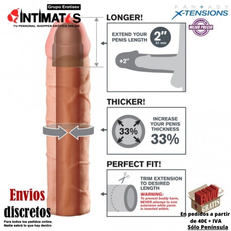 Perfect 2"· Extension de pene · Fantasy X-Tensions, que puedes adquirir en intimates.es "Tu Personal Shopper Erótico"