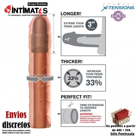 Mega 3" · Extensión de pene · Fantasy X-tensions, que puedes adquirir en intimates.es "Tu Personal Shopper Erótico"