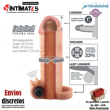 Vibrating Real Feel 1" Extensión de pene con vibración · Fantasy X-Tensions, que puedes adquirir en intimates.es "Tu Personal Shopper Erótico"