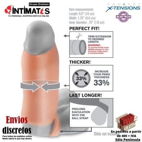 Real Feel® Enhancer M · Extension de pene con correa · Fantasy X-Tensions, que puedes adquirir en intimates.es "Tu Personal Shopper Erótico"
