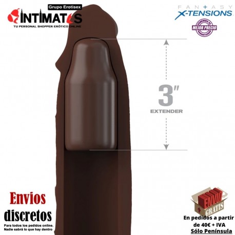3" Silicone X-Tension · Funda para el pene con correa · Fantasy X-Tensions, que puedes adquirir en intimates.es "Tu Personal Shopper Erótico"