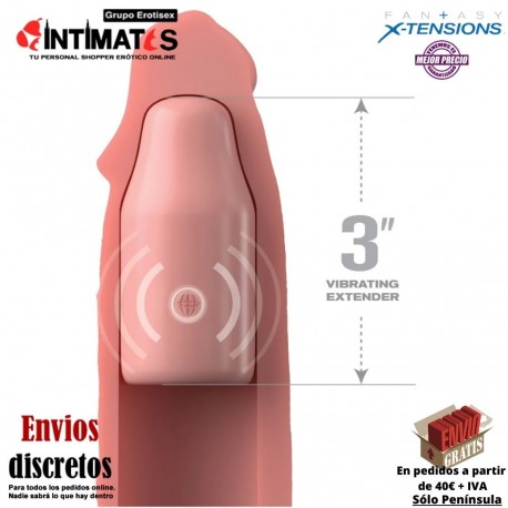 3" Silicone X-Tension · Funda para el pene con correa · Fantasy X-Tensions, que puedes adquirir en intimates.es "Tu Personal Shopper Erótico"