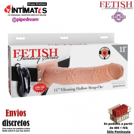Vibrating Hollow Strap-On · Arnés hueco 279mm · Fetish Fantasy, que puedes adquirir en intimates.es "Tu Personal Shopper Erótico"