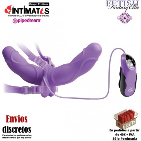 Vibrating Double Delight Strap-On · Arnés doble penetración · Fetish Fantasy Elite, que puedes adquirir en intimates.es "Tu Personal Shopper Erótico"