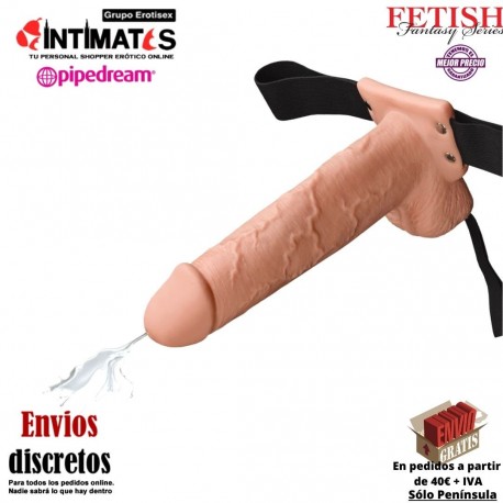 9" Squirting Hollow Strap-On · Arnés con pene eyaculador · Fetish Fantasy Series, que puedes adquirir en intimates.es "Tu Personal Shopper Erótico"