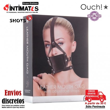 Leather Mouth Gag · Mordaza de cuero · Ouch!, que puedes adquirir en intimates.es "Tu Personal Shopper Erótico"