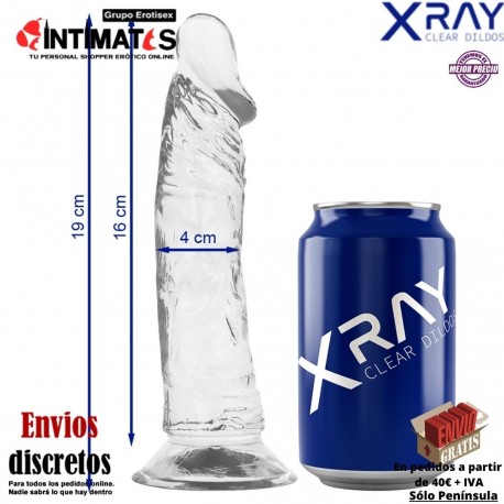 Consolador realista transparente 190mm · X Ray, que puedes adquirir en intimates.es "Tu Personal Shopper Erótico"