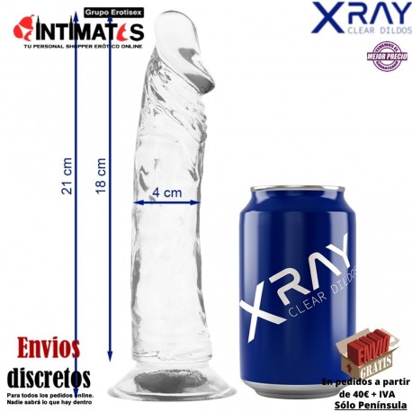 Consolador realista transparente 210mm · X Ray, que puedes adquirir en intimates.es "Tu Personal Shopper Erótico"