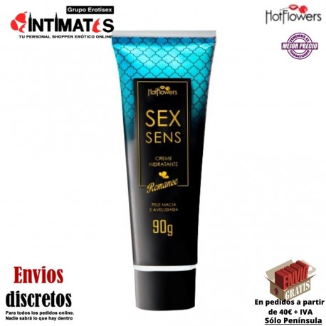 Sex Sens · Crema de masaje hidratante · Hot Flowers, que puedes adquirir en intimates.es "Tu Personal Shopper Erótico"
