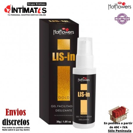 Lis-in · Desensibiliza y elimina el dolor del coito anal · Hot Flowers, que puedes adquirir en intimates.es "Tu Personal Shopper Erótico"