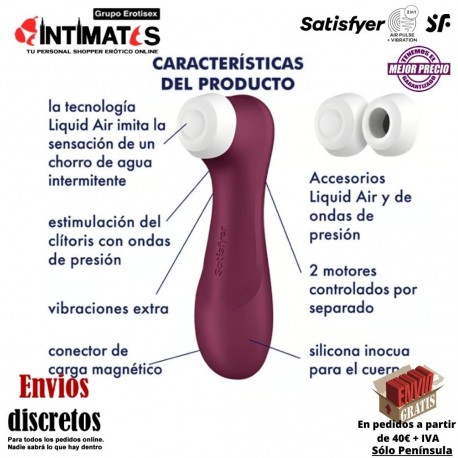 Pro 2 Generation 3 · Estimula el clítoris con orgasmos garantizados · Satisfyer, que puedes adquirir en intimates.es "Tu Personal Shopper Erótico"