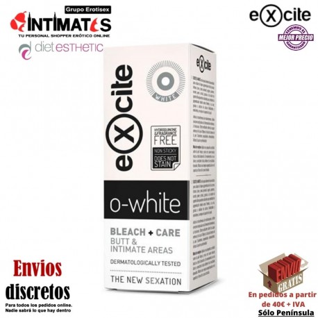 O-white · Blanqueador de zonas Íntimas 50 ml · Excite, que puedes adquirir en intimates.es "Tu Personal Shopper Erótico"